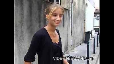 18 years elder blond teenage first audition