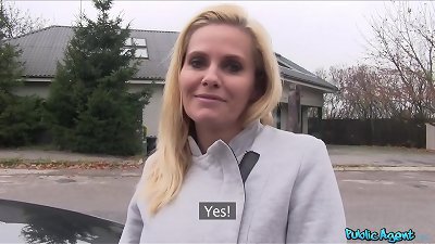 Public Agent blond mummy with ginormous hooters porks a Stranger for Cash