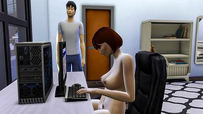 StepSON Catches His korean mommy jerking In Front Of The Computer And Then Helps Her To Have hump After lengthy Time without  - Family hump Taboo - Adult flick - forbidden lovemaking | asian mother And Stepson Story