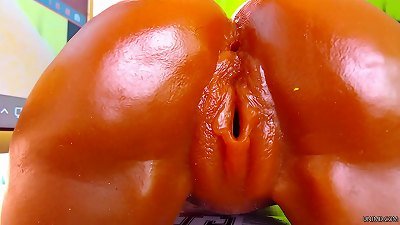 super uber-cute ebony teenage torn up by a humungous black pecker