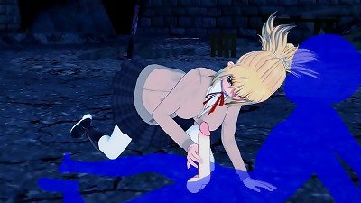 DR Stone anime porn - Kohaku tit job and hand job - chinese korean anime porn anime Game porno