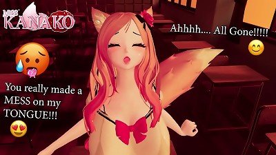 CATGIRL teases you with her magnificent BODY, before deep-throating your fuck-stick dry of all its CUM!!!!!