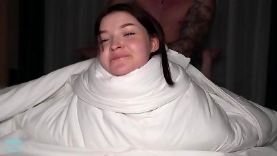 This black-haired babe is fluttering on my cock