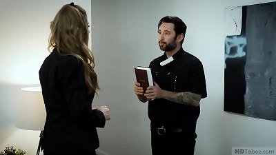 Ill-Mannered college female plumbed By Priest - Eliza Eves, Tommy Pistol