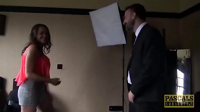 PASCALSSUBSLUTS - UK milf Vicki Powell dominated and Fed cum