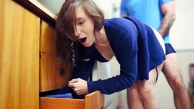 Stepmom gets stuck AGAIN - (Hot milf gets plumbed Hard)