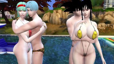 Bulma mother and wife Epi three handsome wife Addicted to sex loves to be penetrated by her young sonny and friend with the bigger rod than her husband cheating loves to be fucked rock-hard in the culo NTR