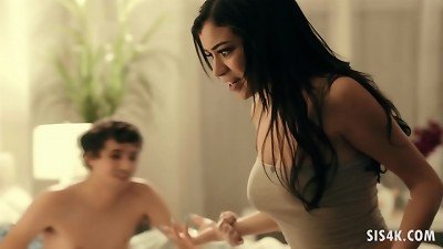 Savanna Sixx gets blackmailed by her big cocked brutha