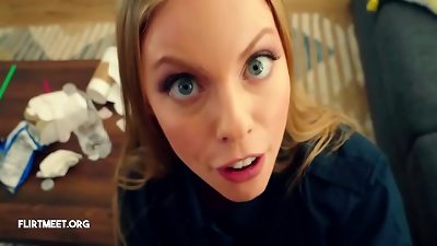 Police Stepmom Caught sonny wanking Off - Britney Amber