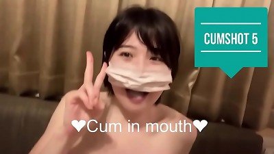 12 shots of cum in mouth!