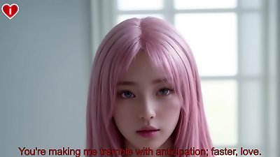 [ONLY NAKED] pink Hair Waifu Want Her fat donk To Be plumbed point of view - Uncensored Hyper-Realistic manga porn Joi, With Auto Sounds, AI [PROMO VIDEO]