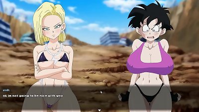 super slut Z Tournament [Hentai game] Ep.2 catfight with videl chichi bulma and android 18