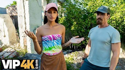 HUNT4K. super-fucking-hot Russian brown-haired unleashed herself and boinked in public destroys in front of her bf