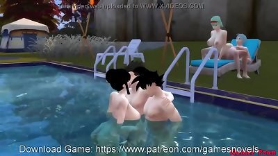 Dragon Ball porn Epi 46 Milk mother and wife hook-up in the Pool Bulma and Chichi handsome Wives Share their Stepchildren and Have an hookup They pulverize Her in the butt Like bitches hentai