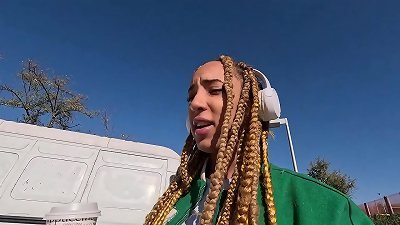 black Luna black recognizes me on the street and takes me to her house to pulverize me mercilessly