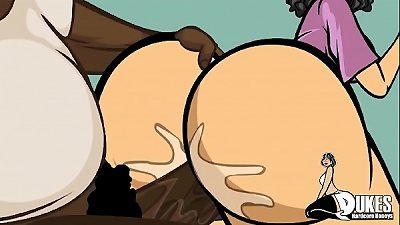 big butt Music schoolteacher gets smashed by the school jock all night.