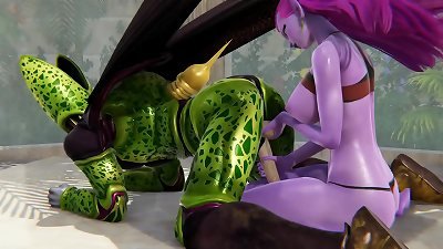 Dragon Ball - Cocotte gets poked by cage