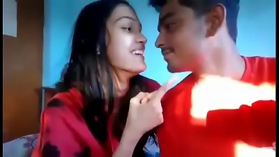 nasty Indian teens getting naughty when no 1 is around