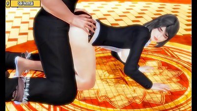 anime 3 dimensional - two casino executives making love in the lobby