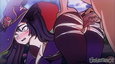 Genshin impact poking Mona Megistus