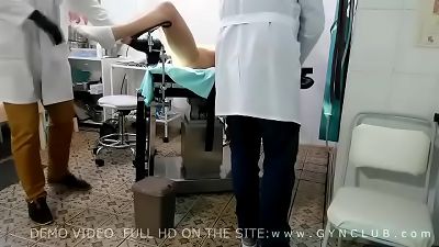 hard gyno orgasm on obgyn table